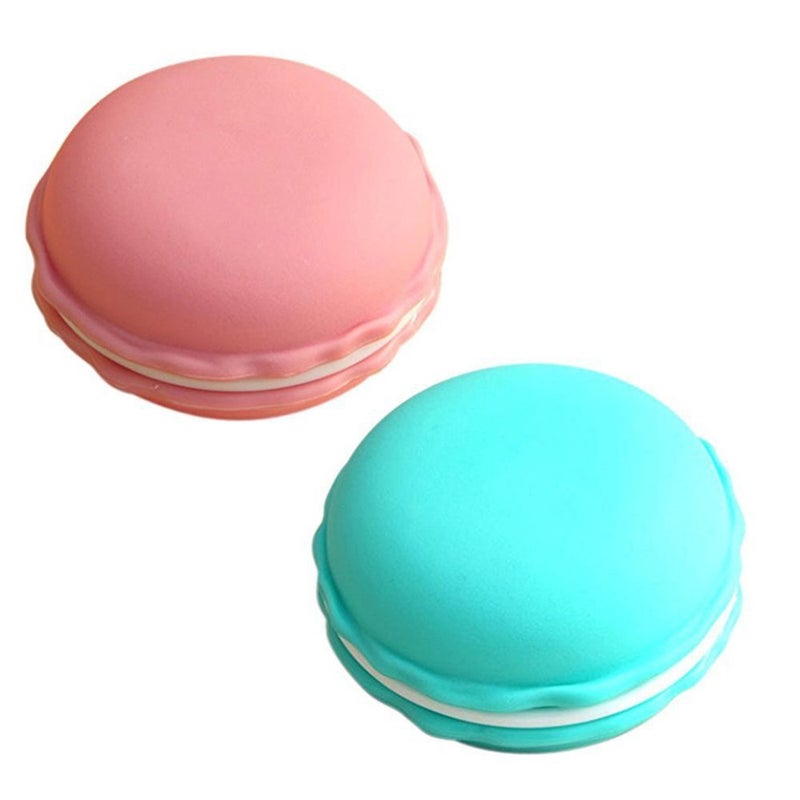 Coolrunner Giant Macaron Case, Cute Pill Organizer, Colorful Macaron Jewelry Storage Box, Shape Storage Box Candy Cute Pill Container (Large 2 pcs) - Image 1